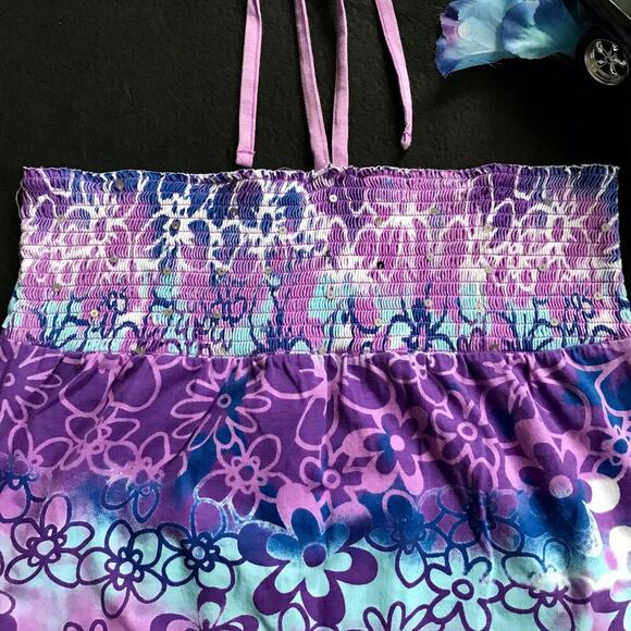 Giselle NWOT Halter Floral Top for Girls 18 - Picture 3 of 8